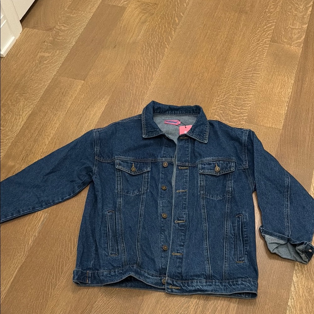 Classic Denim Jacket in Deep Blue